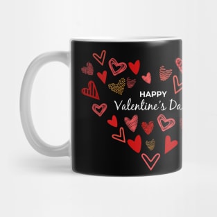 Funny Happy Valentine's Day Heart For Women Men Couples Mug